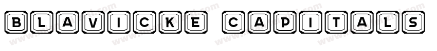 Blavicke Capitals Semi-expanded Regular字体转换
